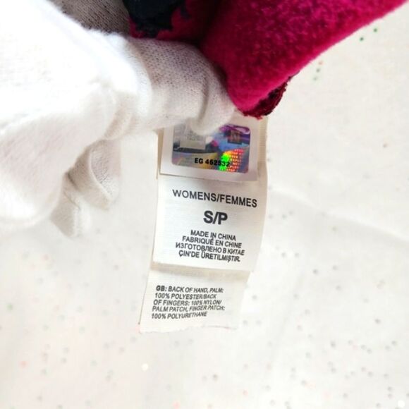 The North Face Woman's E-Tip Fleece Gloves. Size Small. Purple.................. - Picture 4 of 9